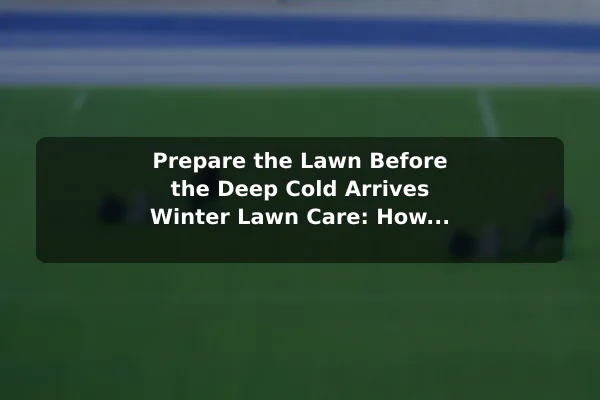 Prepare the Lawn Before the Deep Cold Arrives Winter Lawn Care: How to Protect Grass During Cold Months