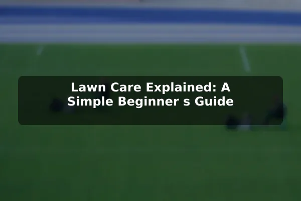 Lawn Care Explained: A Simple Beginner's Guide