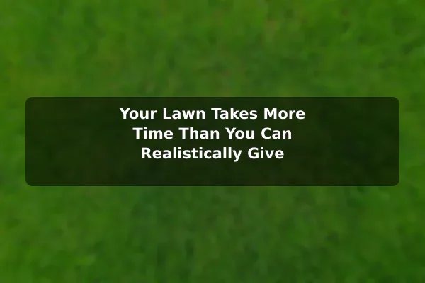 Your Lawn Takes More Time Than You Can Realistically Give