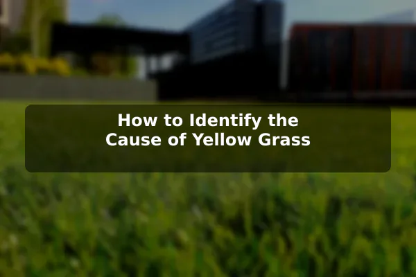 How to Identify the Cause of Yellow Grass