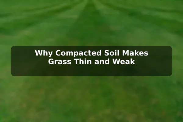 Why Compacted Soil Makes Grass Thin and Weak