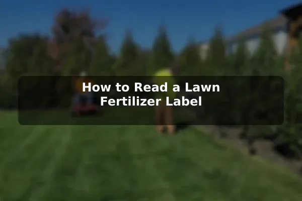 How to Read a Lawn Fertilizer Label