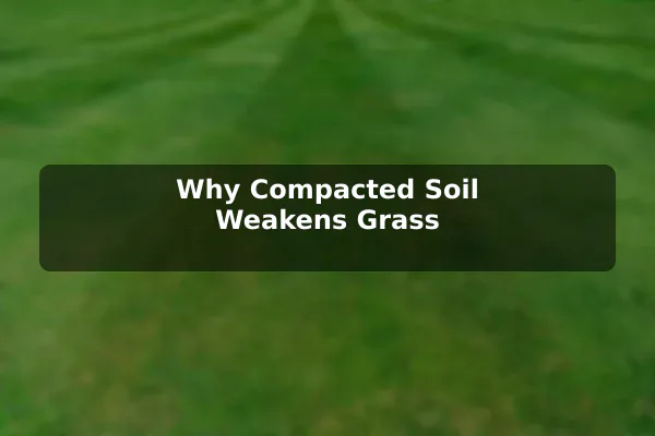 Why Compacted Soil Weakens Grass