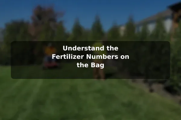 Understand the Fertilizer Numbers on the Bag