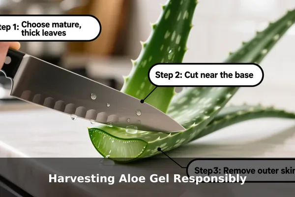 Harvesting Aloe Gel Responsibly
