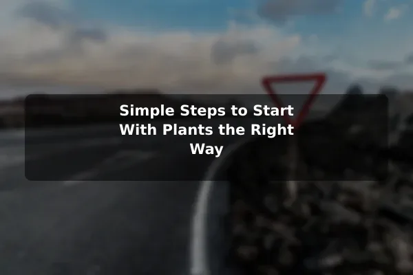 Simple Steps to Start With Plants the Right Way