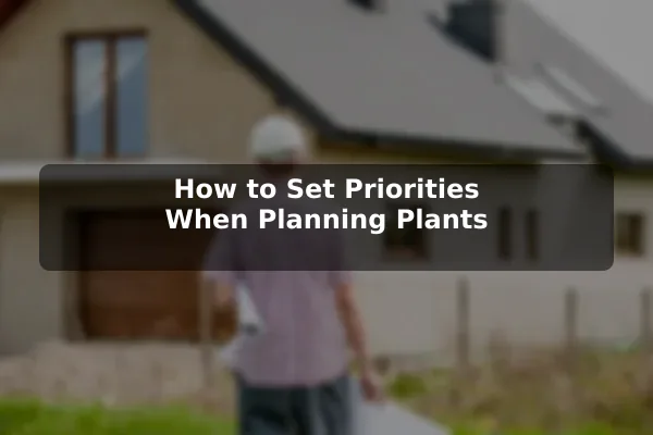How to Set Priorities When Planning Plants